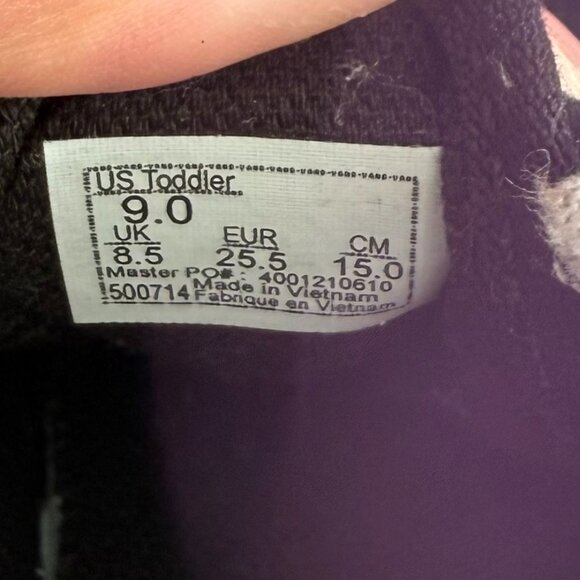 Trendy Vans Toddler Old Skool Leopard & Black Velcro Sneakers (Size 9.0) - Picture 7 of 7